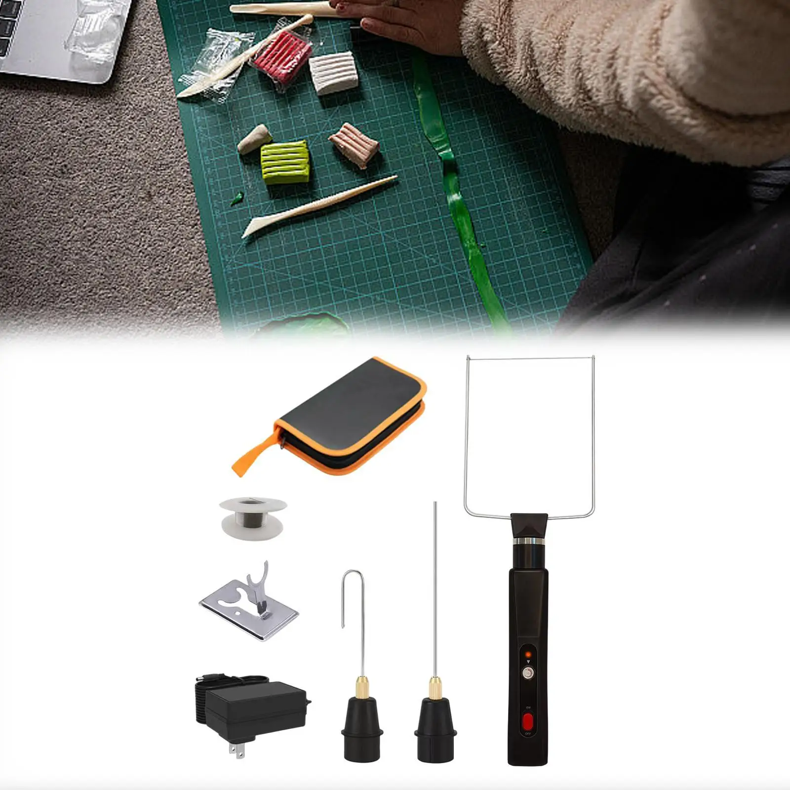 

3 in 1 Foam Cutter Electric Cutting Machine Pen Tools Kit Portable Cutter Pen Tool Set for Detailing Foam Cutting DIY Project