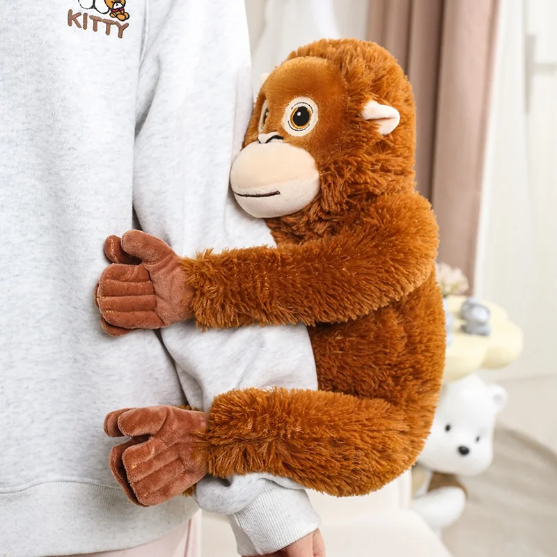 30/60/90CM Lebensechte Affen-Orang-Utan-Plüschtiere Cartoon-Gorilla-Plüsch Stofftier Raumdekoration – Detail 9