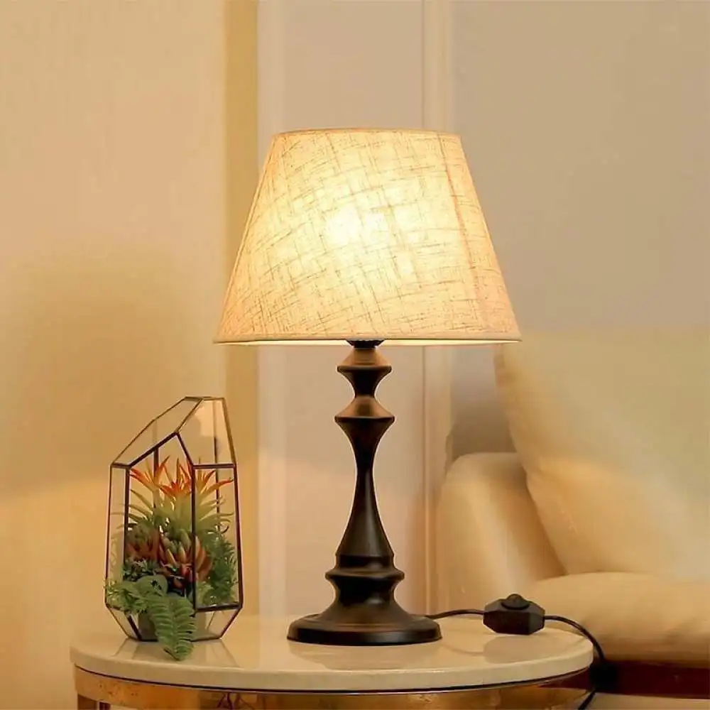 Vintage Desk Lamp American Style Table Light Dimmable Bedside Reading Night Lamp Bedroom Study Office Retro Decor Lamp view 4