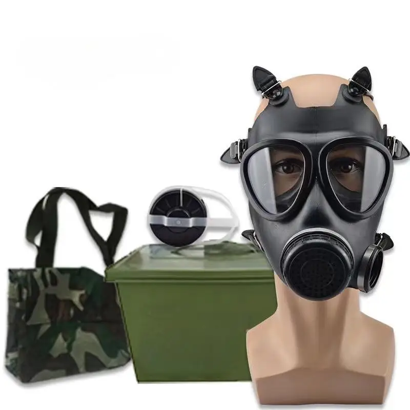 J05 Full Face Tactical Gas Mask For Survival Protection Against Chemical Gas Vapor Paint Dust Renovation Work Respirator