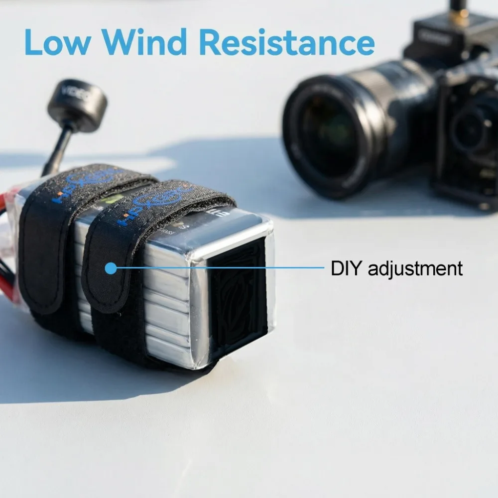 HPXGRC 20x310mm 16x260mm Adjustable Battery Strap Non-slip for FPV Freestyle Drone Quadcopter Parts