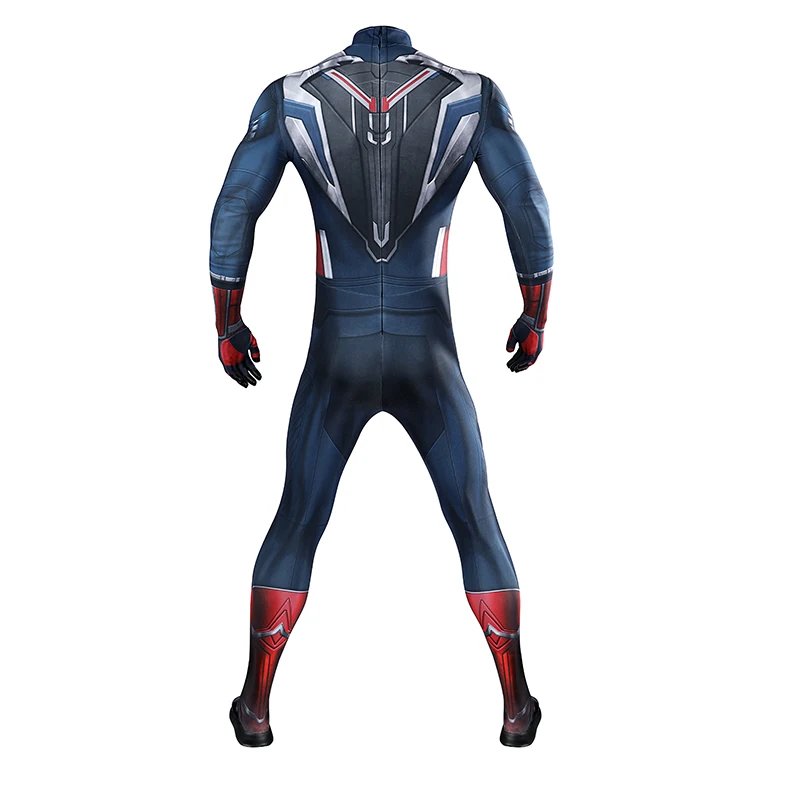 Superhero Captain 4 Cosplay Costume Falcon Sam Wilson Movie 2025 Captain US Costume Zentai Suit Men Christmas Party Bodysuit