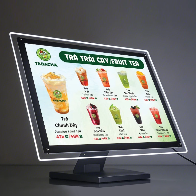 

4K HD Tablettes Menu Digital Display Screen Restaurant Hanging Digital Menu Board Displayer LCD Digital Menu Board