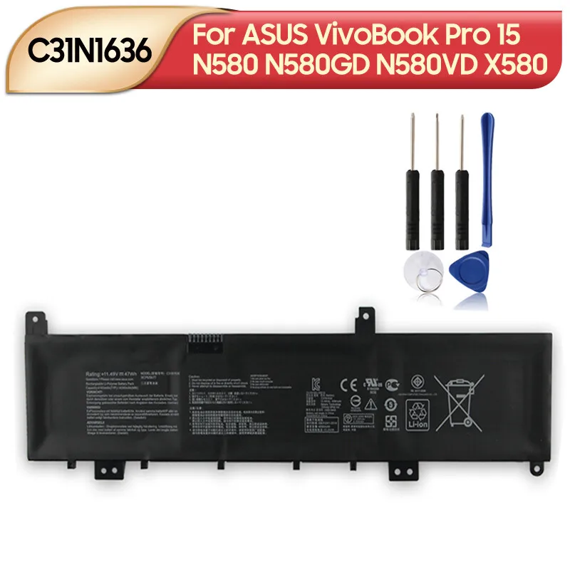 

Original Battery C31N1636 For ASUS VivoBook Pro15 N580 N580GD N580VD N580VN X580