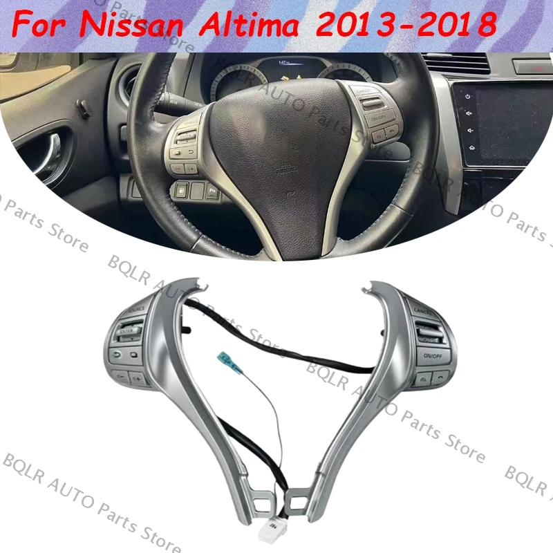 

For Nissan Altima 2013 2014 2015 2016 2017 2018 Multi-function Steering Wheel Switch Audio Volume Cruise Control Switch Button