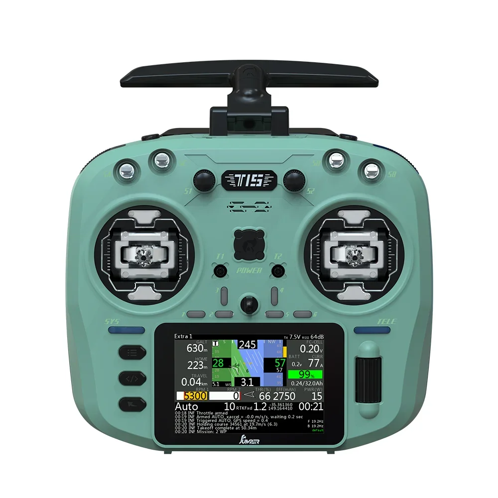 Controlador de radio T15 con puente impulsado por EdgeTX: ELRS de baja latencia, sensor Hall y pantalla a color de 1,3" para aviones RC/Drone FPV