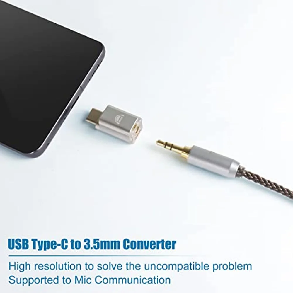 okcsc TC35 Audio Type-C Adapter Hi-Res DAC For Mobiles iPad Samsung Galaxy S21 Ultra S20 FE S20 Z Flip 3 A53 Note 20