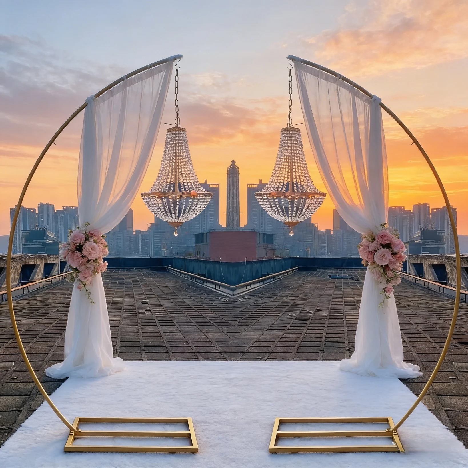 

4 шт. Роскошные свадебные декоративные элементы: металлическая арка, акриловые подвесные светильники, украшения для дня рождения, сцены, вечеринки, коридора, центрального элемента декора, фона.