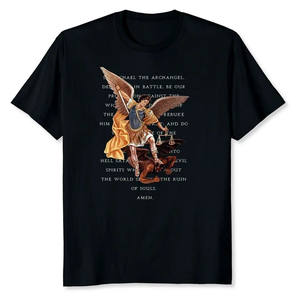 Saint Michael The Archangel Catholic Prayer T-Shirt