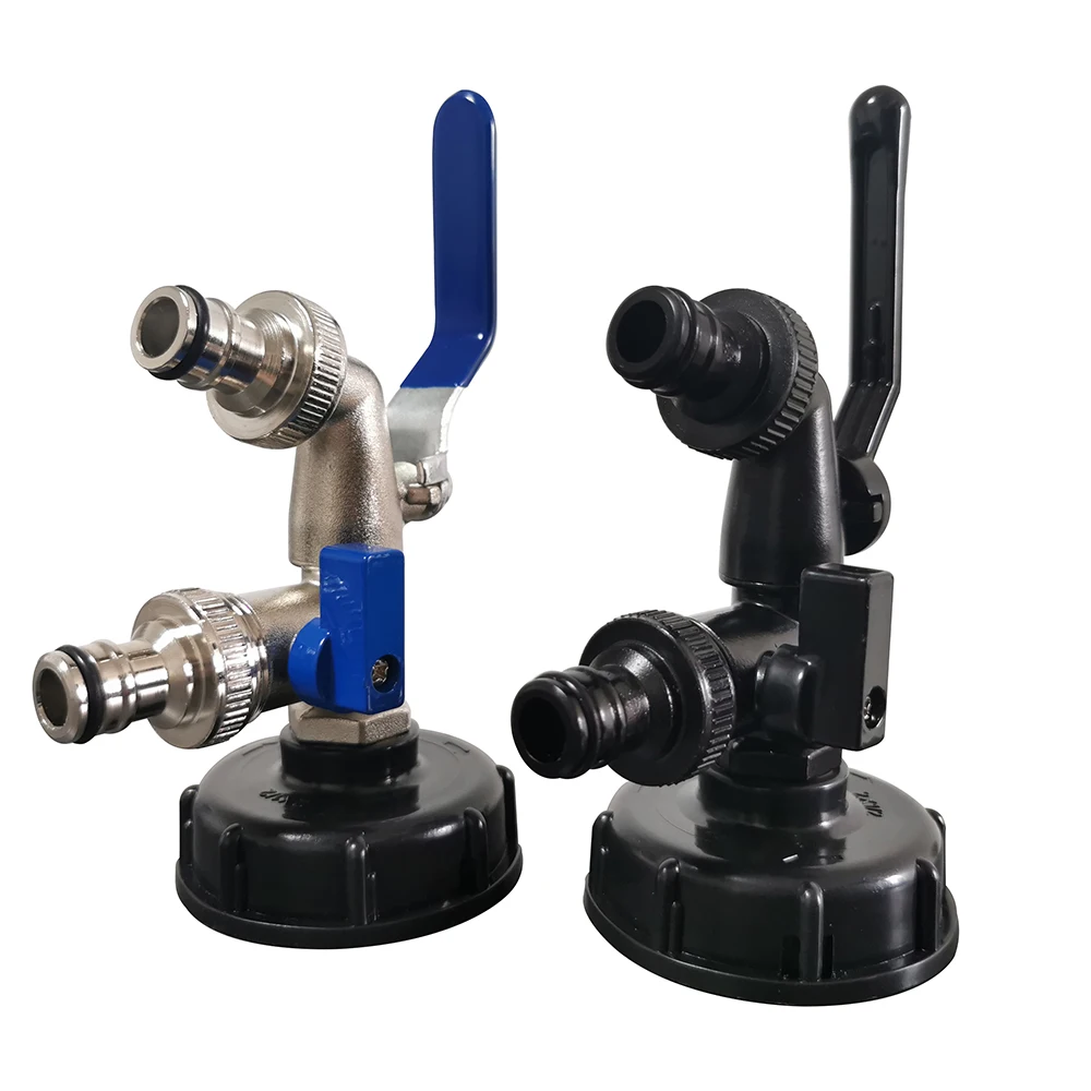 

1 шт., ниппель с двойным выпуском, быстрая вставка, смеситель из сплава, кран для резервуара для воды, адаптер для крана резервуара для воды, кран с внешней резьбой 1/2 дюйма, IBC