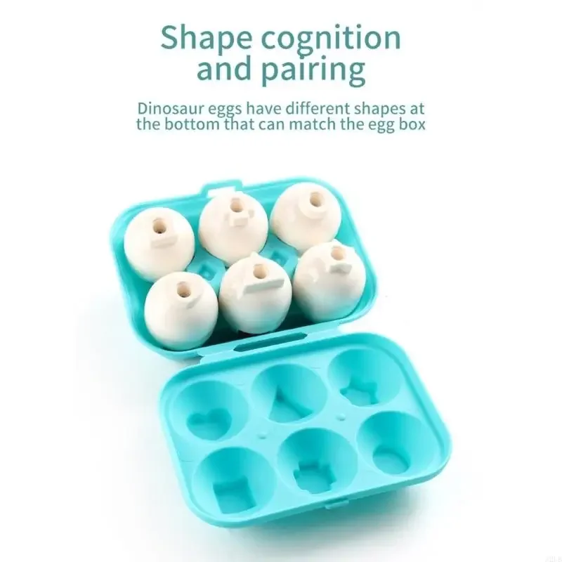 明るい恐竜の卵子供のための感覚おもちゃ赤ちゃん恐竜安全なプラスチック製の入れ子プレイセット付き色分類ゲーム初期 15UB