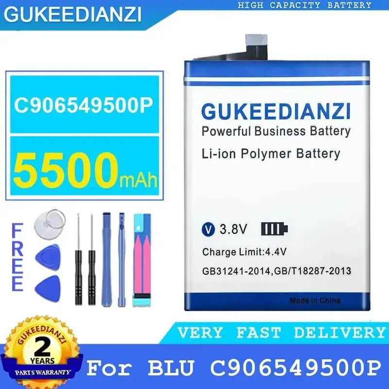 

Для Blu C906549500P аккумулятор мобильного телефона, экологически чистый, 5500 мАч, хорошая низкотемпературная работа