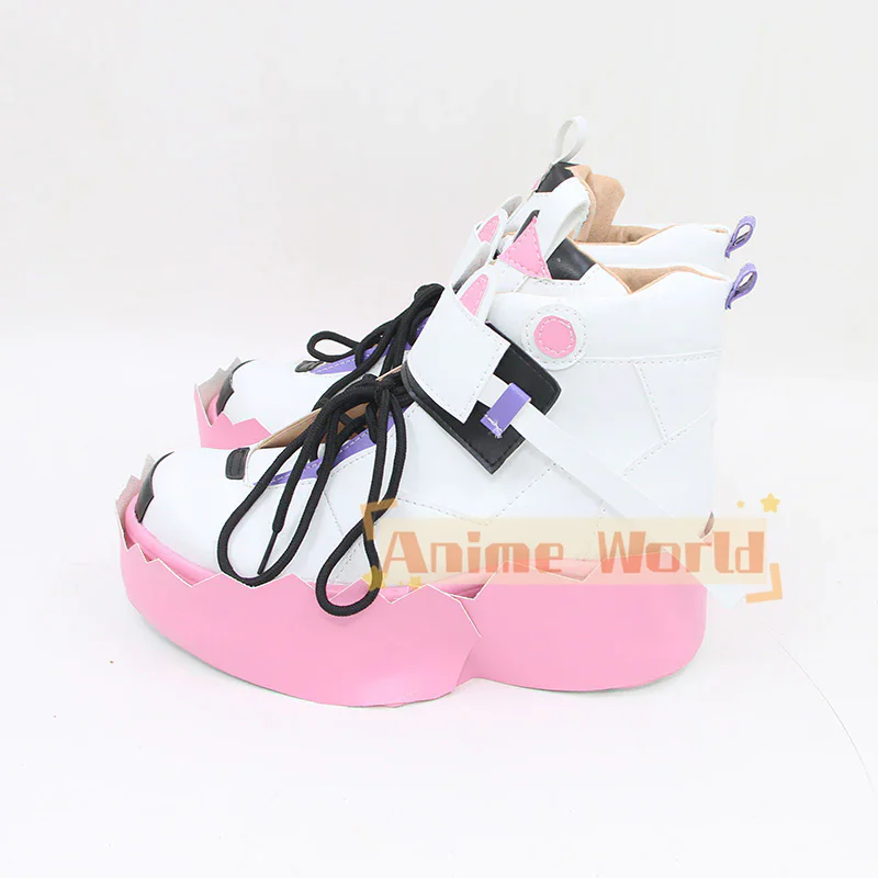 Hololive-Virtual YouTuber Cosplay Sapatos, Botas de Carnaval de Halloween, Custom Made, Advent-en, Mococo Abyssgard