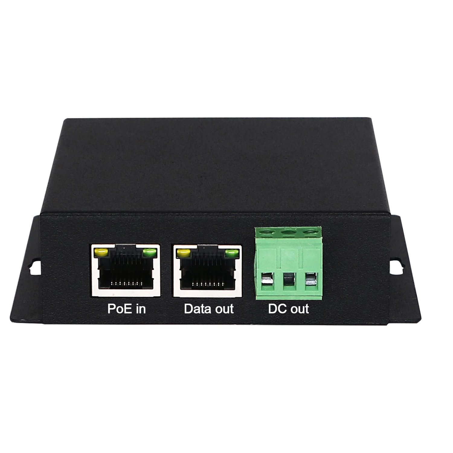 مقسم POE مثبت على الحائط 30/60/90 وات 12 فولت أو 24 فولت تيار مستمر مخرج 2500 ميجابت في الثانية