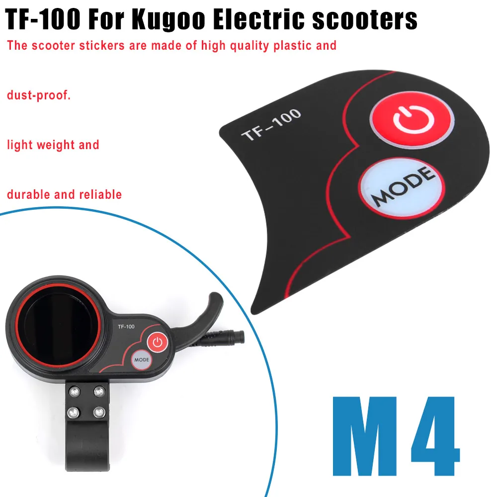 Electric Scooter TF-100 Display Stickers Stickers Speedometer Sticker For Kugoo M4 Electric Scooter Accessory for Zero10x Parts