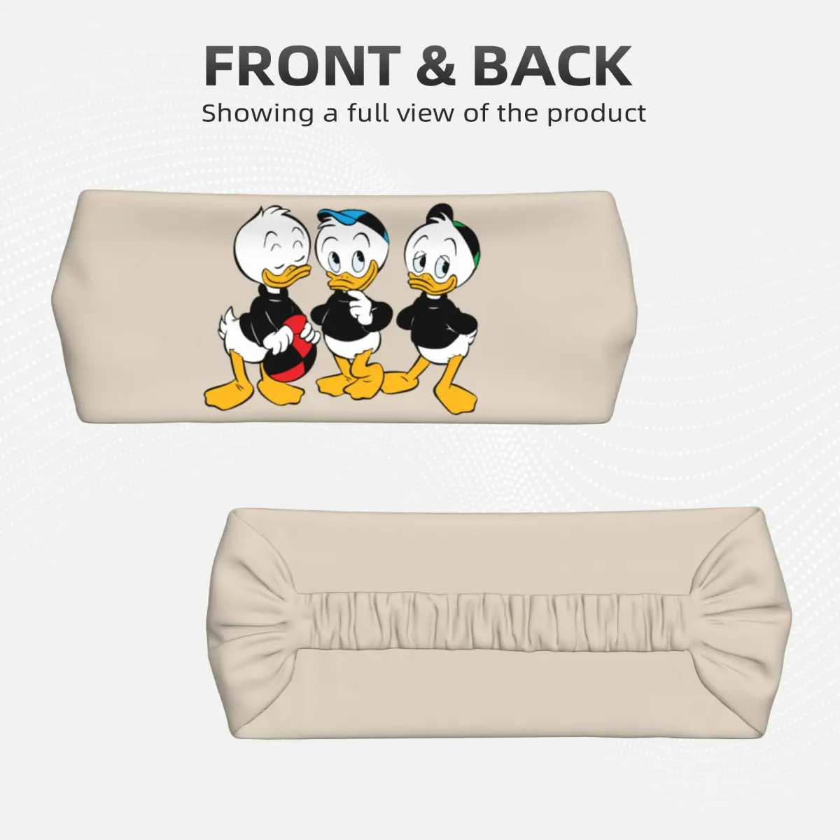 Custom Donald Duck Headband Men Women Non Slip Cartoon Anime Moisture Wicking Athletic Sweatband for Yoga