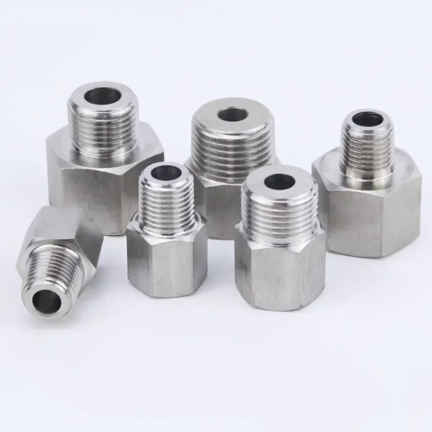 M5 M6 M8 M10 M12 M14 M16 Metric Female to Male Thread 304 Stainless Steel Reducer Pipe Fitting Connector Coupler High Pressure