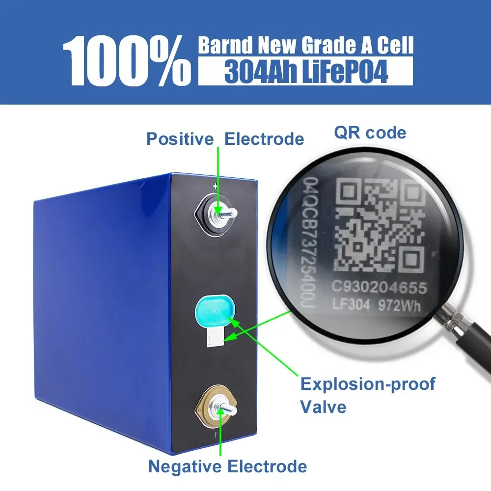 10000 Cycle Hithium 280AH 314Ah Prismatic Solar 3.2v Lifepo4 Battery 280ah Solar Lithium Batteries