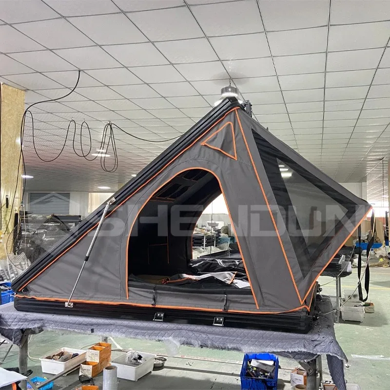 

Aluminum Hard Shell Roof Top Tent Camper Rooftop Tent Outdoor Camping Wild Portable Outdoor Privacy Four-season Tent