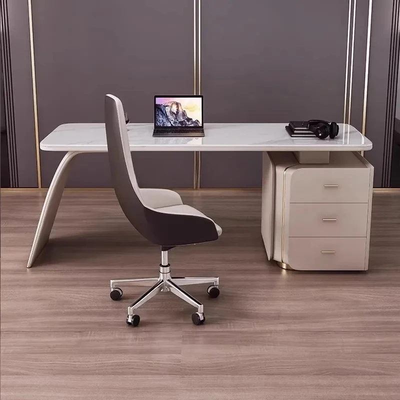 Slate desk modern simple home living room paint computer desk light luxury consultation table