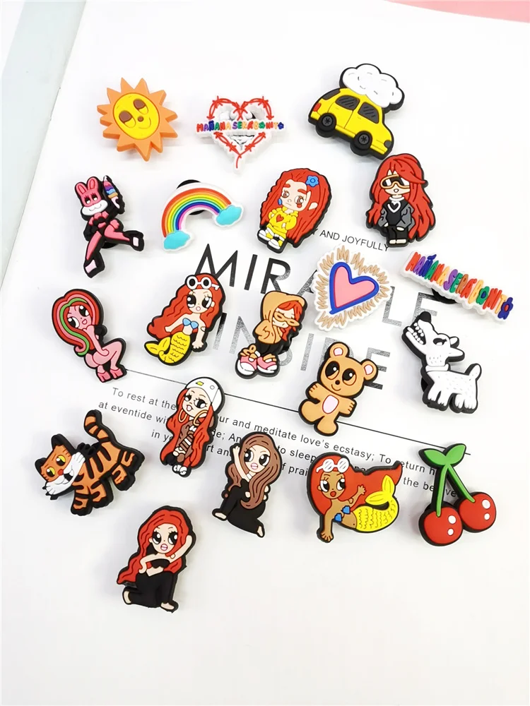 New Cartoon Shoe Charms PVC Buckle Decorations Funny Pattern Garden Shoes Accessories For Women Sandals Adult Kids Party Decor