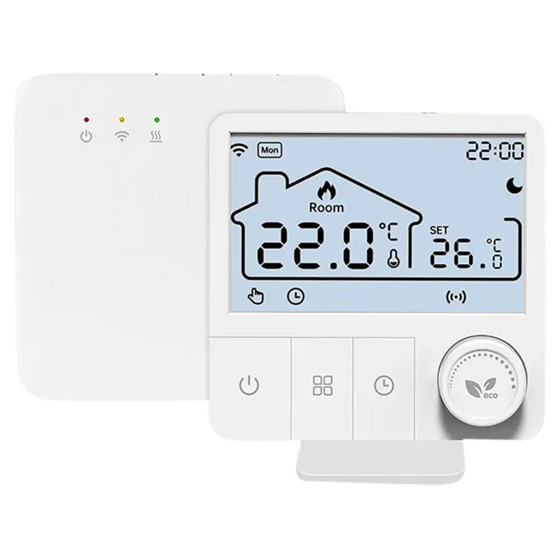 AT05-Tuya Wifi Smart Boiler Thermostat Wireless Heating Room Temperature Controller Programmable Heating System