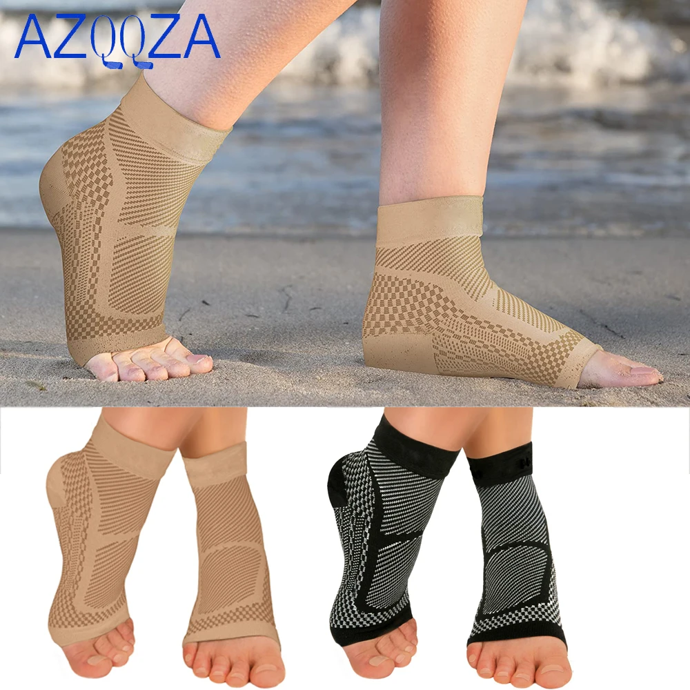 1Pair  Sports Ankle Compression Pad Women Gym Fitness Nylon Elastic Support Foot Straps Protector Football Ankle Brace