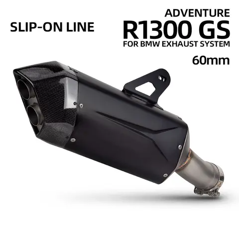 R1300GS Exhaust Muffler For R1300R R1300RS R1300ADV 1300GS 1300ADV Motorcycle Escape Carbon Slip on Line Tail Tube Moto Kit