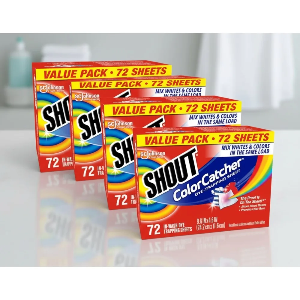 

Color Catcher Laundry Sheets, Prevents Color Bleeding, Saves Time & Money, Mixed Wash Friendly, 288 Sheets