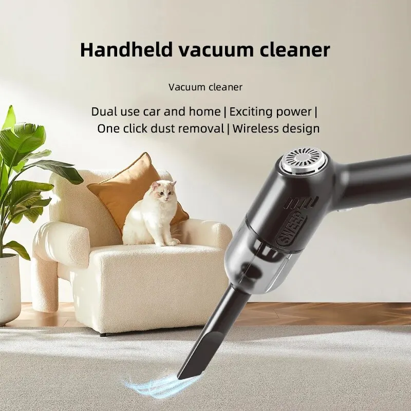 K20 Wireless Portable Vacuum Cleaner High Power Strong Suction Handheld Small Vacuum Cleaner for Car Home Use