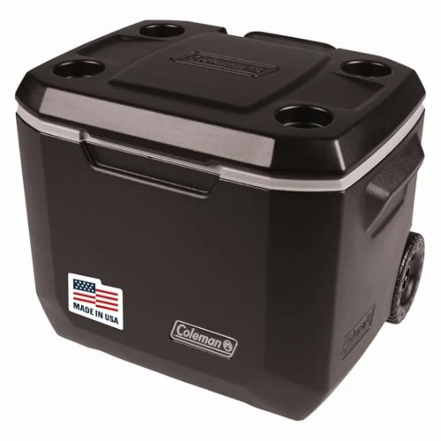 

Xtreme Rolling Cooler with Wheels, Extra-Walled Insulation Keeps Ice up to 5 Days, Portable Wheeled Hard Chiller