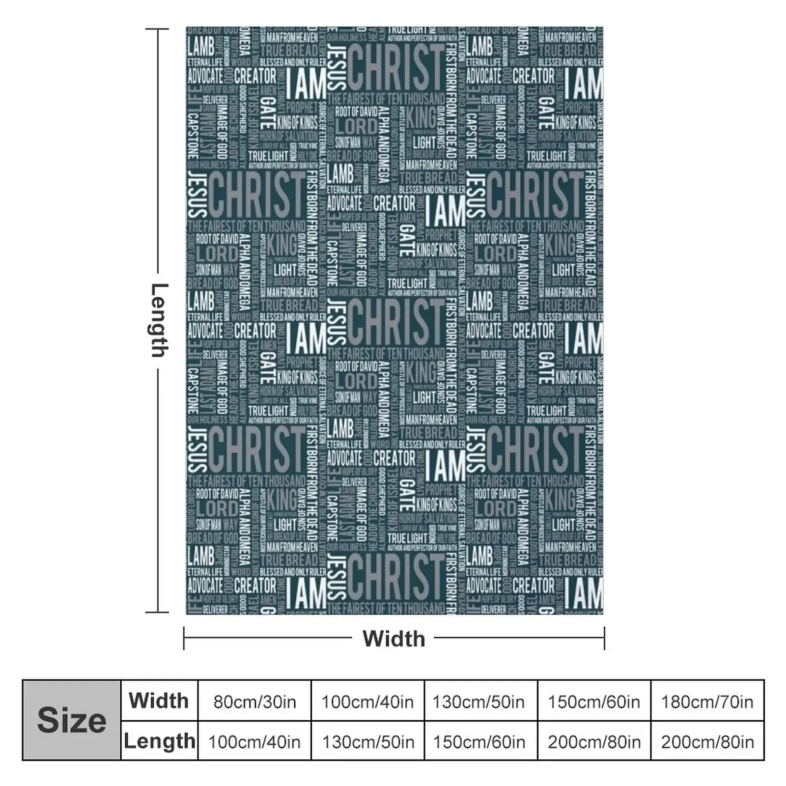 100 Names of Christ Throw Blanket Sofa Quilt Extra Large Throw Luxury Thicken Custom Blankets