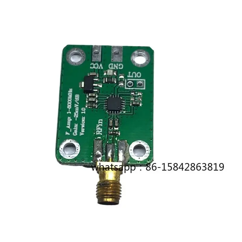 AD8318 RF Log Detector Module, 1MHz–8GHz Power Meter, 70dB RSSI for Ham Radio