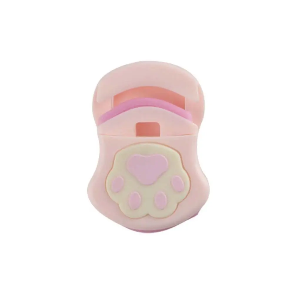 Mini piegaciglia portatile, mini applicatore in plastica, clip per ciglia carina, pratico piegaciglia a forma di artiglio di gatto_voghion.com