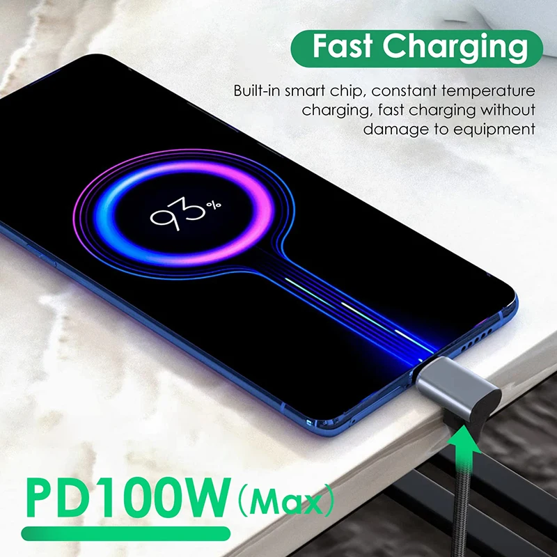Przedłużacz USB C 3.1 typu C PD100W Szybkie ładowanie męskiego na żeńskiego przedłużacza do Samsung MacBook Pro 4k 60Hz Kabel wideo