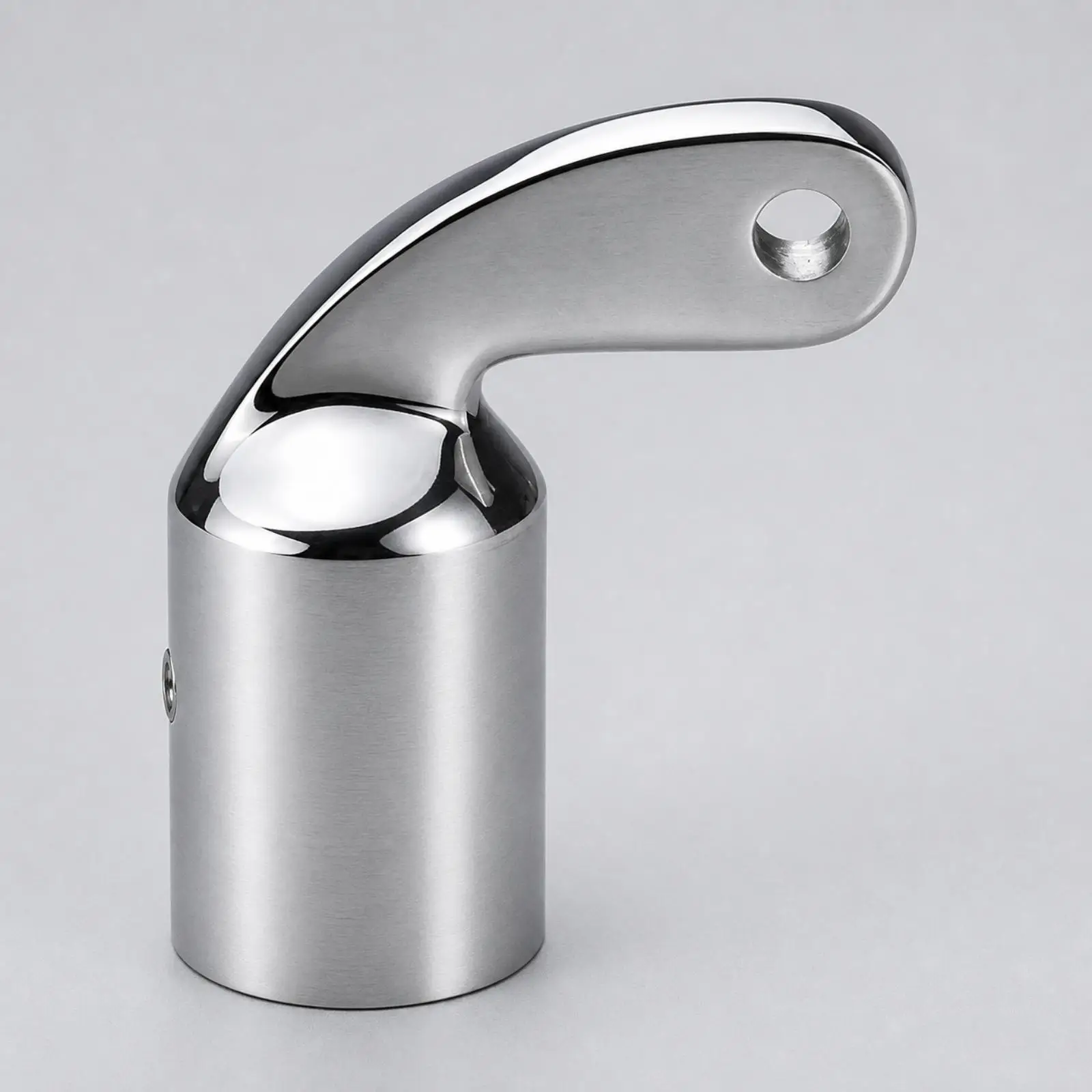 Sliding Cap Fitting for Marine Canopy 316 Stainless Steel Shiny Elbow Connector for Yacht Frame Hardware