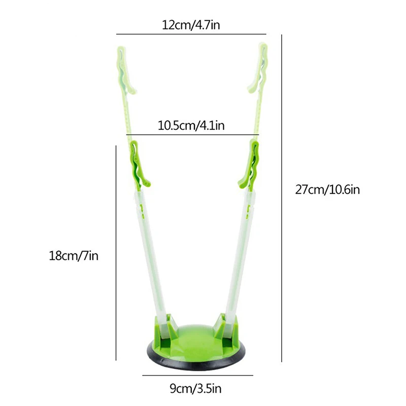 Soporte de bolsa de almacenamiento antideslizante ajustable, Clip de bolsa, manos libres, plástico, estante holgado, Sandwichs, estante de bolsa, Gadget de cocina