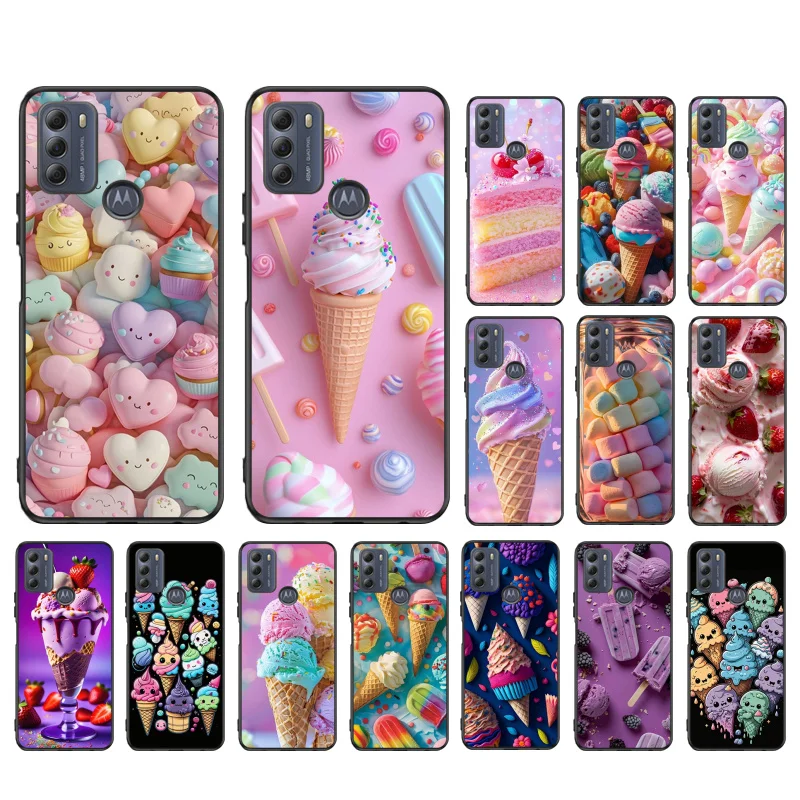 

Ice Cream Candy Cake Food Case For Motorola Moto G84 G85 G04S G34 G14 G64 G54 G53 G72 G32 G13 G60 G10 G20 G30 G24 Power E14