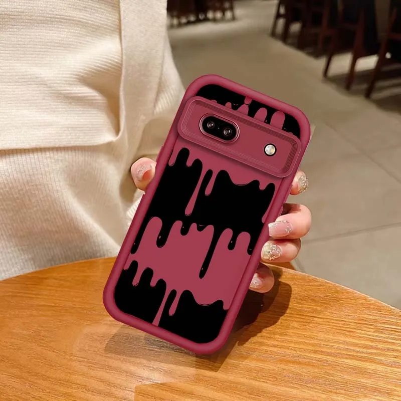 액체 흐름 패션 트렌드 전화 케이스 Google Pixel 9 8A 8 7 7A Pro XL 5G Eye Ladder 소프트 TPU 충격 방지 커버