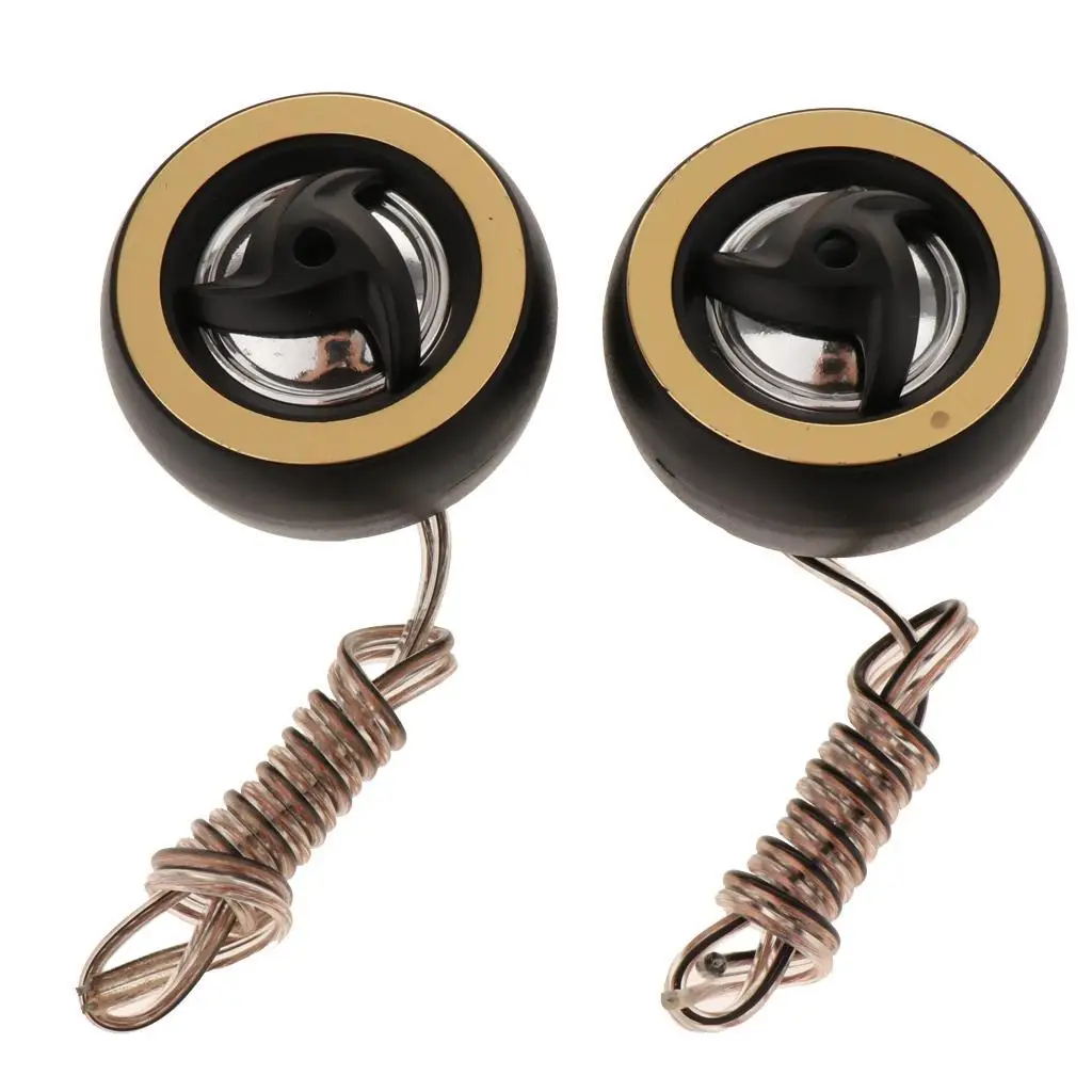 1 Pair 25mm Car Tweeters, Car Silk Dome Stereo Treble Speakers with Installation Accessories