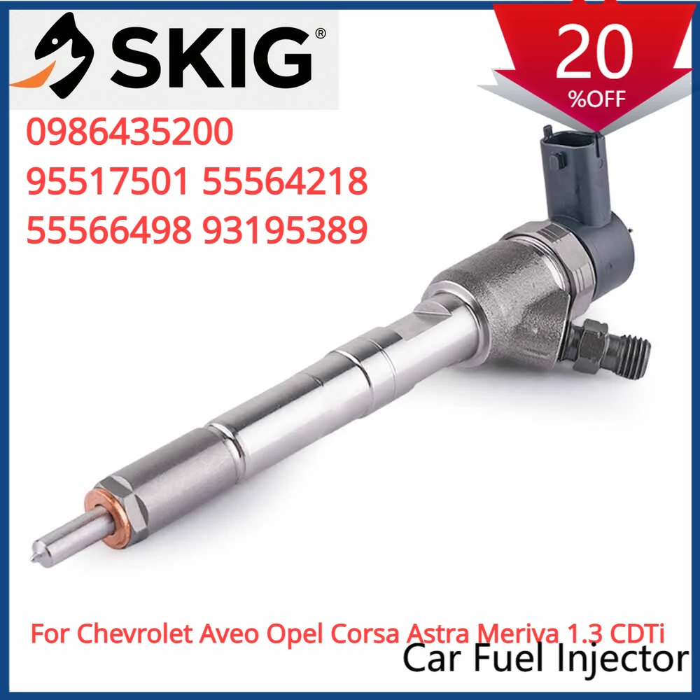 

Suitable 0445110326 New Diesel Fuel Injector For Chevrolet Aveo Opel Corsa Astra Meriva 1.3 CDTi 95517501 55564218 55566498 9319