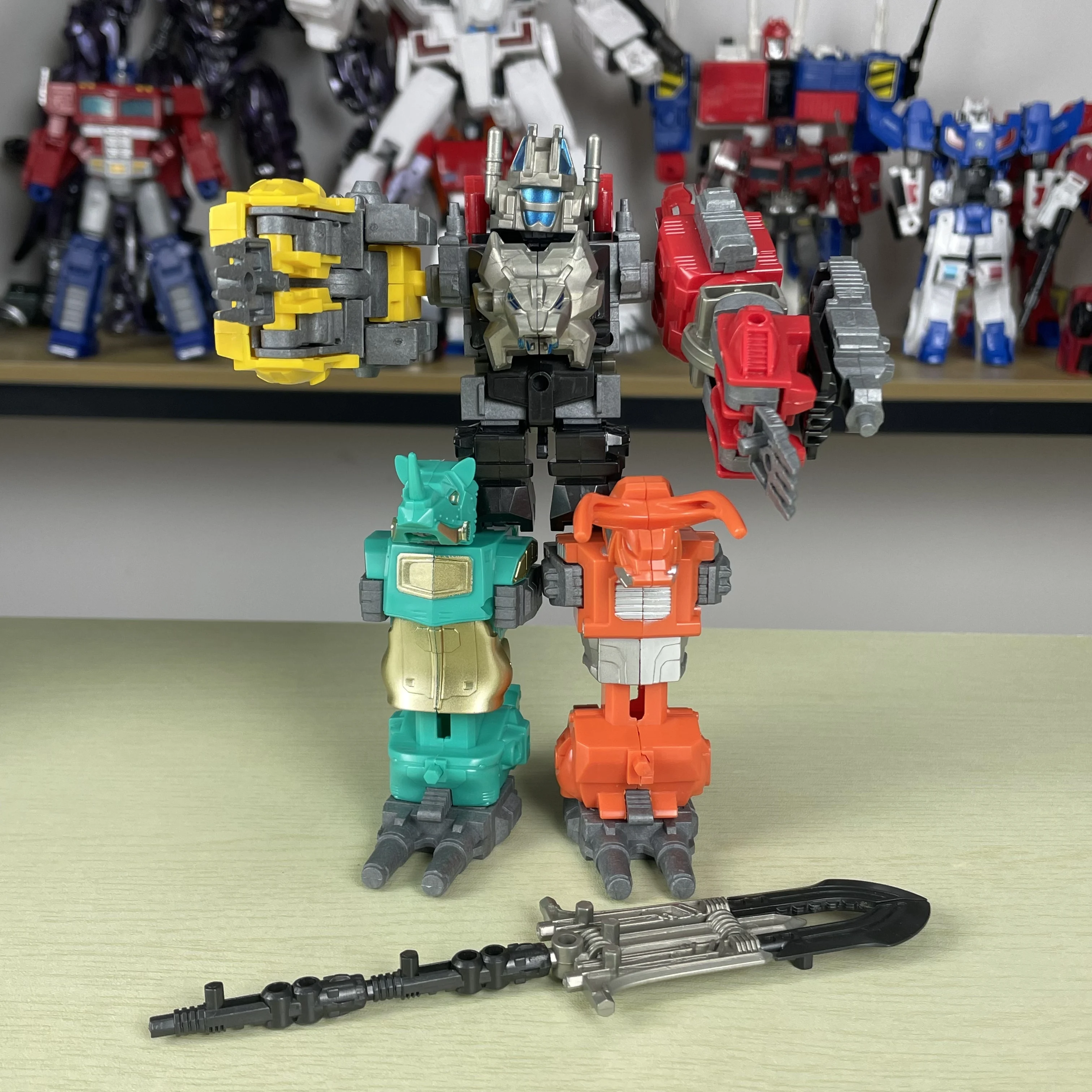 TENGYANG mechaniczna bestia transformacja robota 16CM 5 w 1 Predacons Predaking figurka prezent dla dziecka