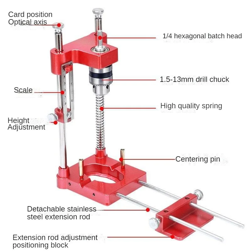 6/8/10mm Woodworking Drill Locator Tool Drill Bit Accurate Drilling Positioner Plastic Drilling Jig Tool Hand Carpenter Locator