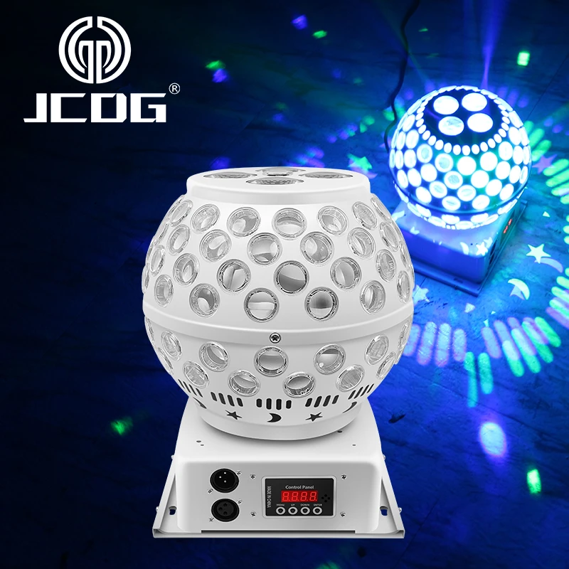 jcdg led de camada dupla padrao lanterna magic ball stage iluminacao equipamento casa led strobe luzes de controle remoto para dj disco bar 01