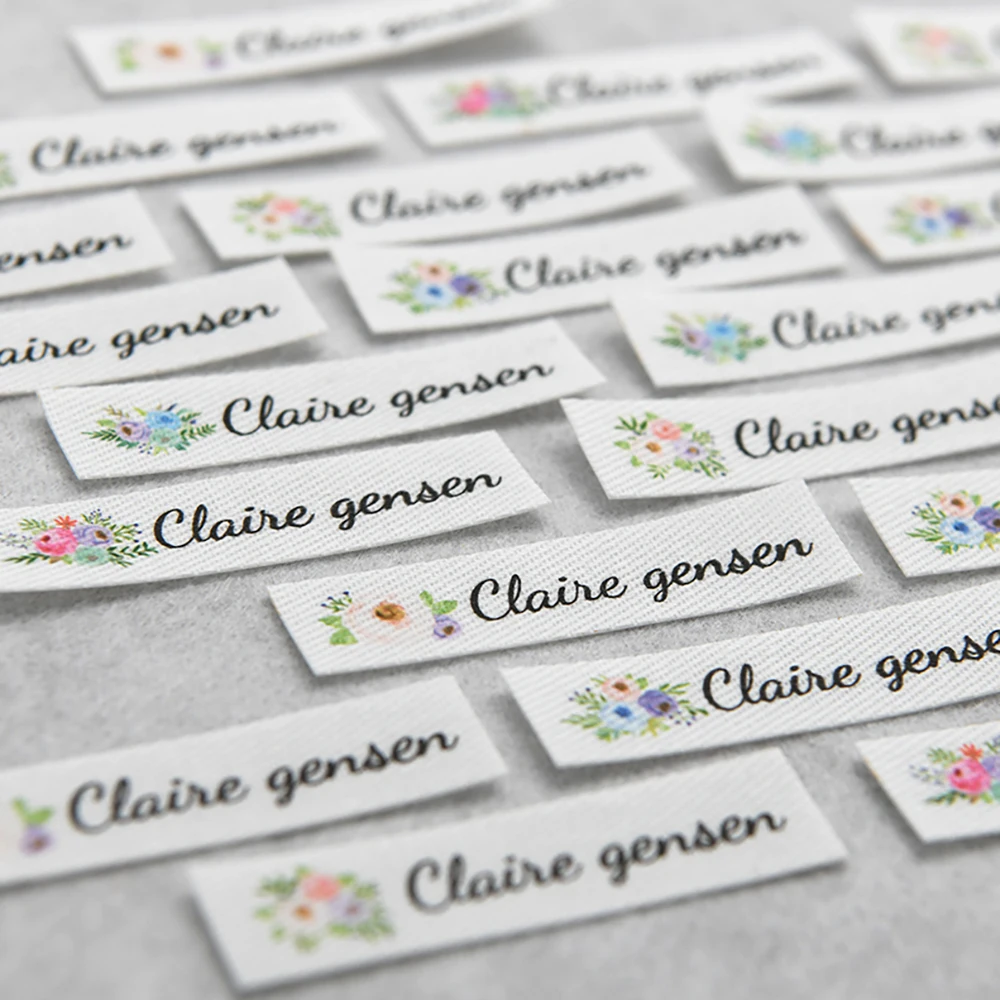 

Custom Cotton Labels - Iron On & Sew On, 50x12.5mm for Apparel, Home Textiles & DIY Crafts - Personalized for Crafters