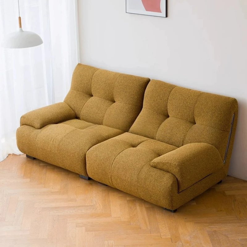 curved sofa, light luxury niche special-shaped sofa, living room combination sofa