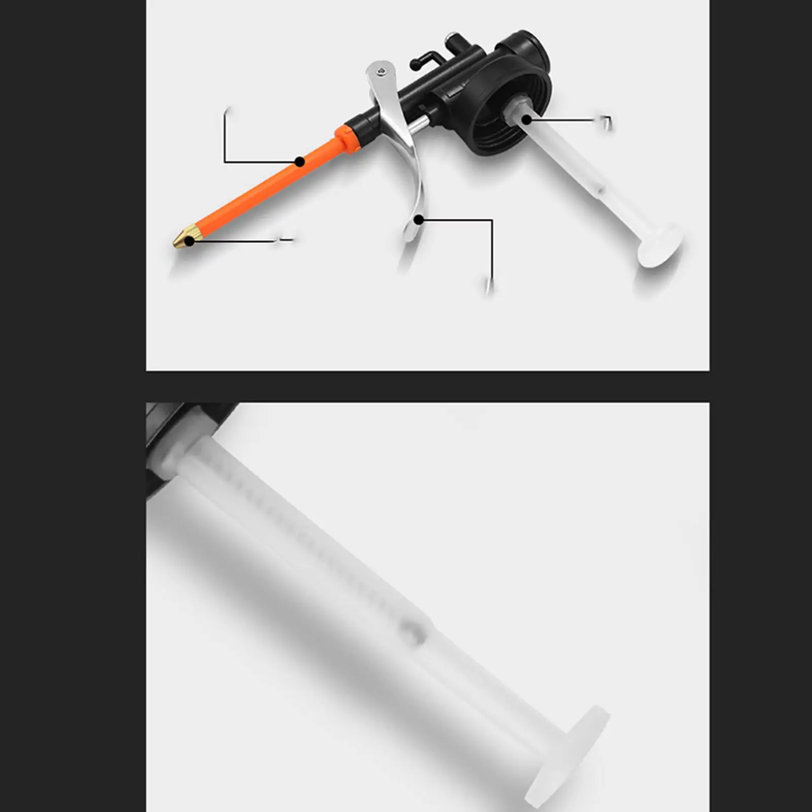 Durable Metal Oil Can Lubricating Oiler Rigid Spout Manual Dispenser for Chain Bearing Engine Lubrication