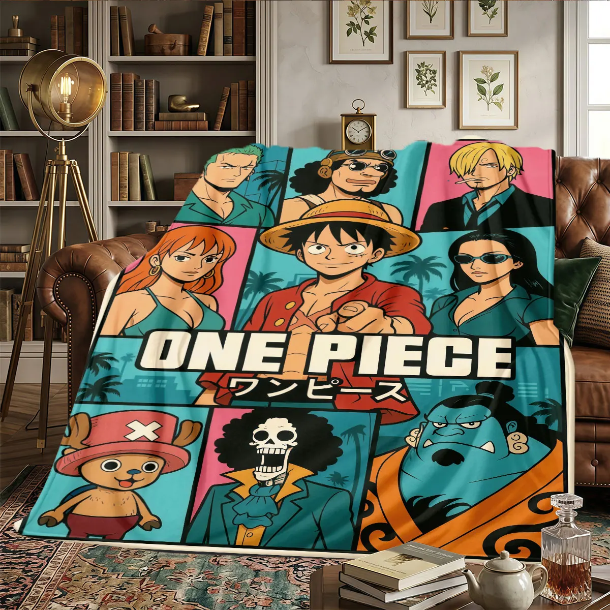 One Piece Patterns Home Blanket High quality All Seasons for Beds Sofas Warmth and Comfort Ideal Gift -HE29
