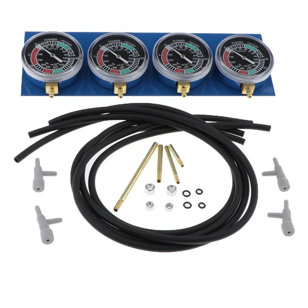 Motorcycle Vacuum Gauge Balancer Synchronizer Instrument Durable Metal Carburetor Tool for Tuning Parts Motorcycle