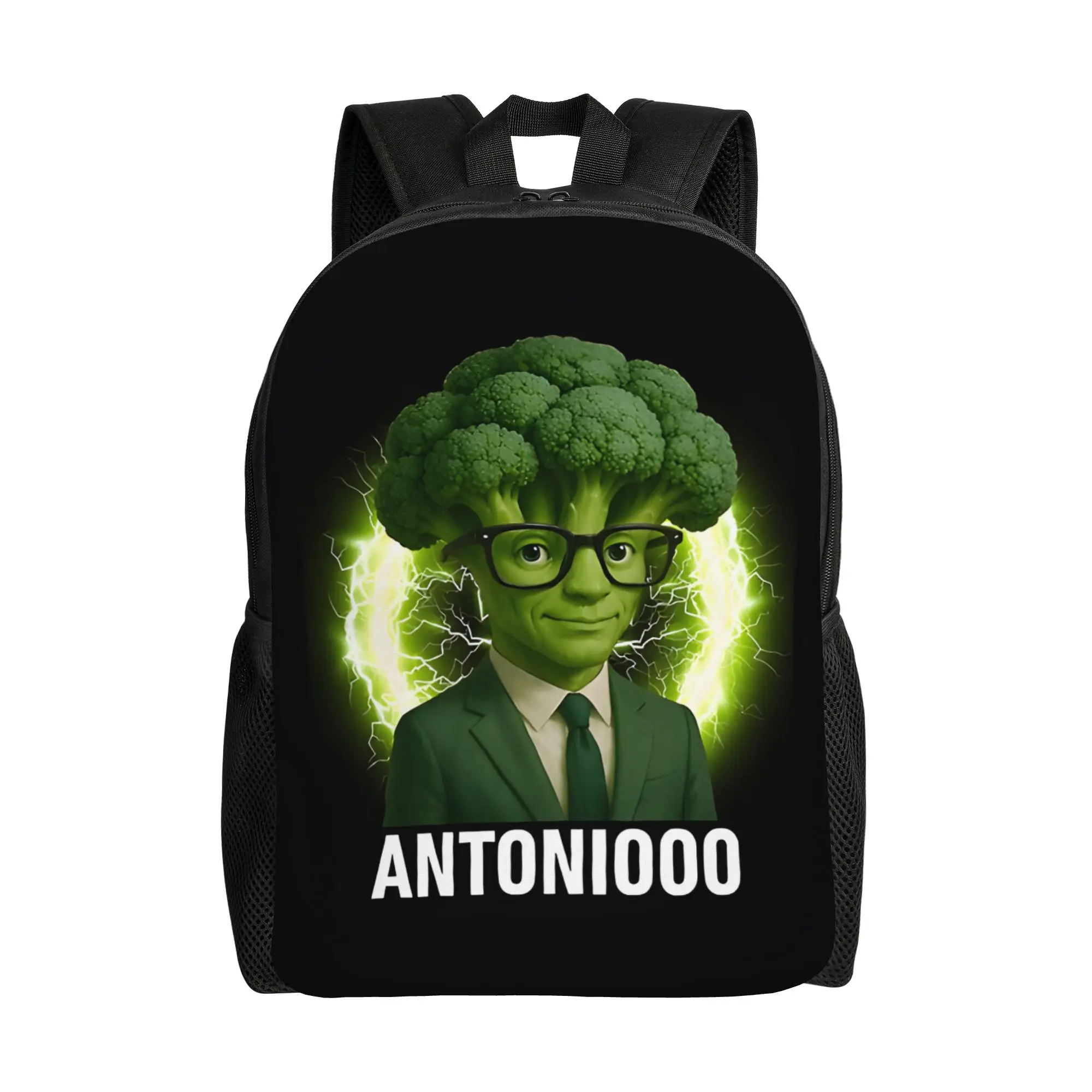 

Antonio Brocolio Broccoli Italian-Brainrot Schoolbag daliy backpacks Women's Fashionable mochila Large Capacity Laptop mens bag